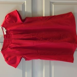 Nautical Red Short Sleeve Polyester Top